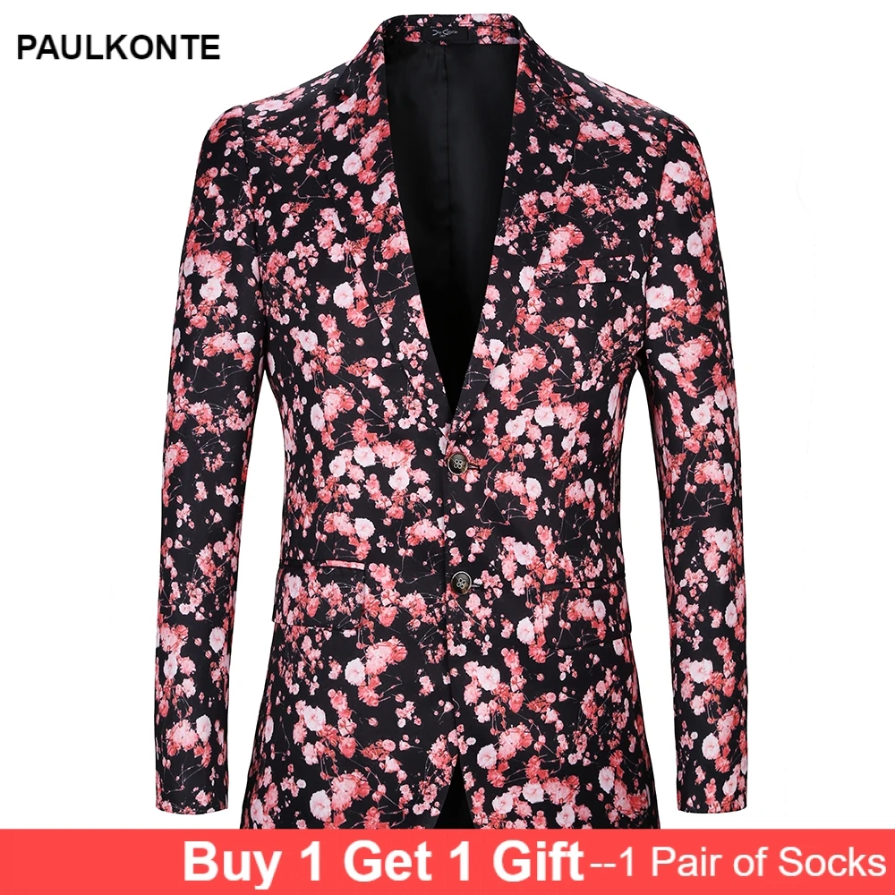 PAULKONTE Men Print Prom Performance Suit Clothing 2019 New Luxury Single Suits Slim Fit Business Dress Classic Men's Suit PAULKONTE Men Print Prom Performance Suit Clothing 2019 New Luxury Single Suits Slim Fit Business Dress Classic Men's Suit