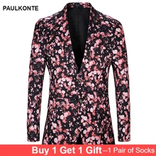 PAULKONTE Men Print Prom Performance Suit Clothing 2019 New Luxury Single Suits Slim Fit Business Dress Classic Men's Suit PAULKONTE Men Print Prom Performance Suit Clothing 2019 New Luxury Single Suits Slim Fit Business Dress Classic Men's Suit