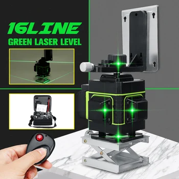 

16 Lines 4D Laser Level Green Line Self-Leveling 360 Degree Rotary Horizontal And Vertical Cross Green Laser Levels Waterproof