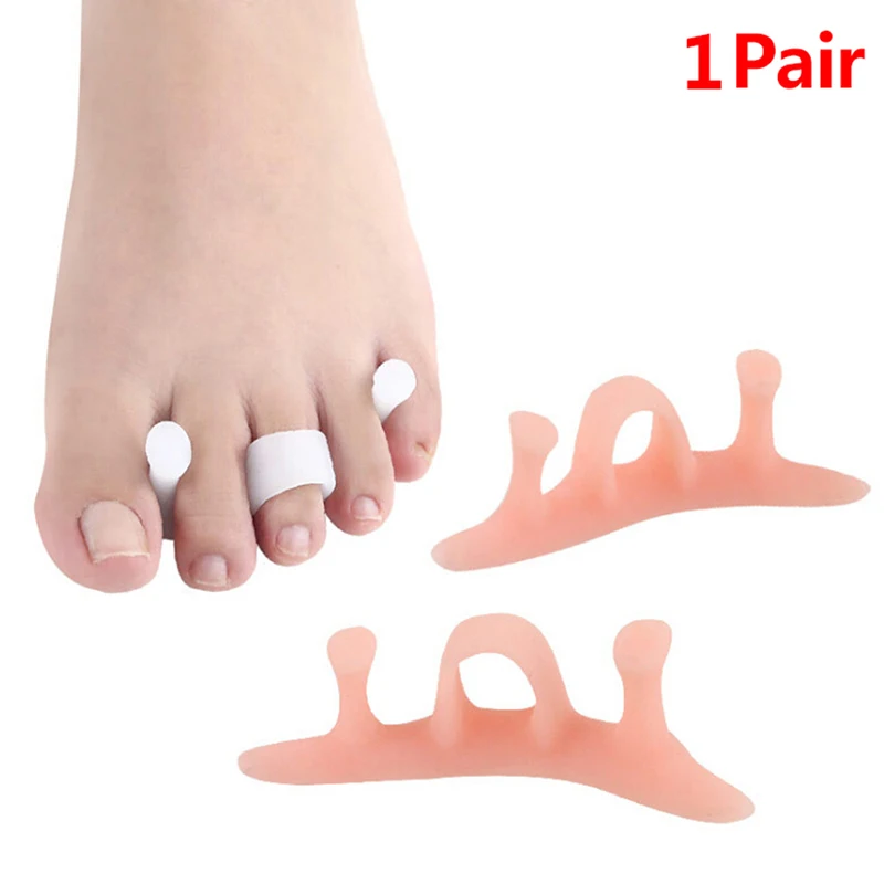 1 para separatory palców Protector korektor silikonowy zespół cieśni kanału nadgarstka kciuka Valgus Protector zapobiegania narzędzia do paznokci narzędzia do pielęgnacji stóp