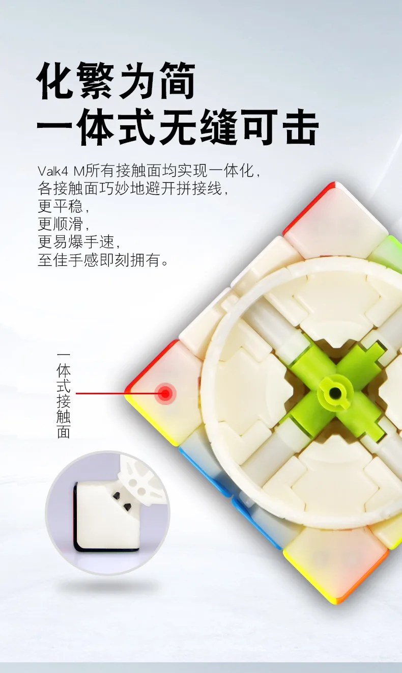 QiYi Valk4M 4x4x4 60 мм Магнитные профессиональные кубики Magico скорость Neo Cube Cubo Magico взрослые антистресс головоломки игрушки для детей