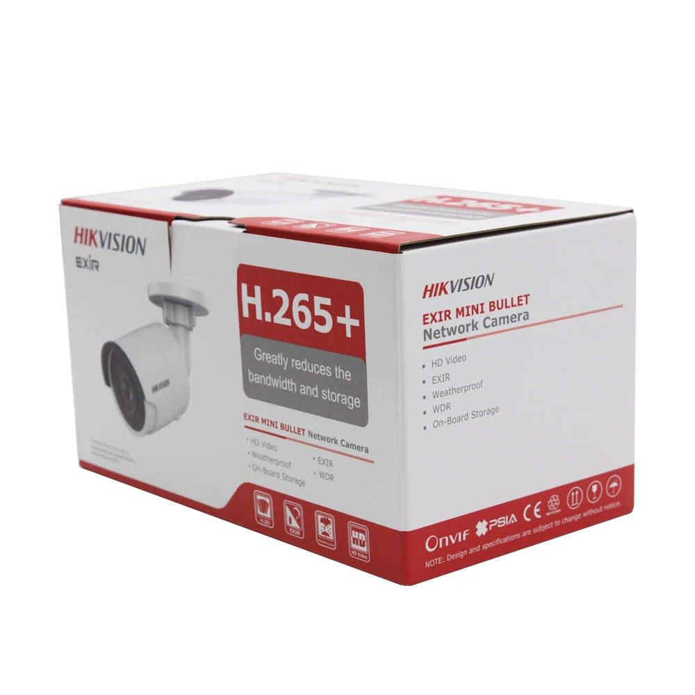 Hikvision 4K Network Bullet 8MP IP Camera DS-2CD2085FWD-I 3D DNR Security Camera with High Resoluti