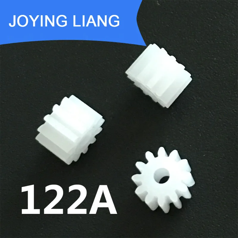 

122A 0.5M Pinion OD=7mm Tight Hole 2mm 12 Teeth Module 0.5 Plastic Gear DIY Toy Parts 5000pcs/lot
