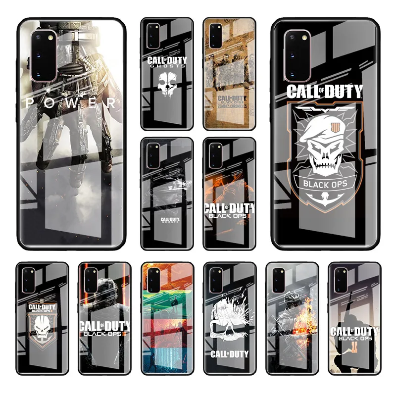 Tempered Glass Case For Samsung Galaxy S20 Ultra S10 5G S10e S8 S9 Plus Note 8 9 10 Lite Phone Cover Call of Duty World War II Tempered Glass Case For Samsung Galaxy S20 Ultra S10 5G S10e S8 S9 Plus Note 8 9 10 Lite Phone Cover Call of Duty World War II