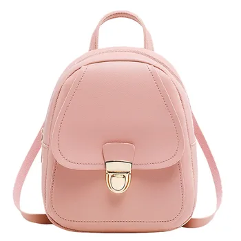 

25# New Designer Fashfashiion Women Backpack Mini Soft Leather Multi-Function Small BackpackS Female Ladies Shoulder Bag Girl