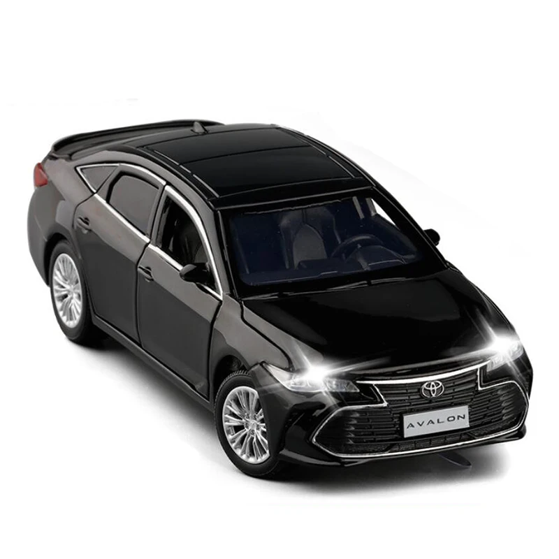 Модель автомобиля Toyota Avalon модель литая металлическая черно белая V245 1/32|Наземный