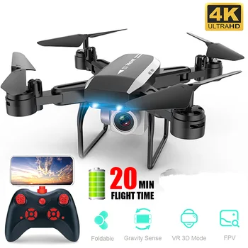 

Smart 4K HD Camera Drone With 1080P Camera HD Optical Flow Positioning Quadrocopter Altitude Hold FPV Quadcopters RC Helicopter