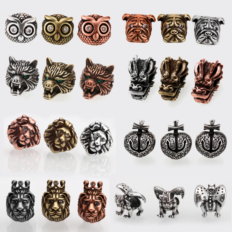 Beads/spacer Beads for Jewelry Making Zirconia Copper Bead Diy Bracelet Necklace Accessories Gold Animals Glass Crystal Wooden