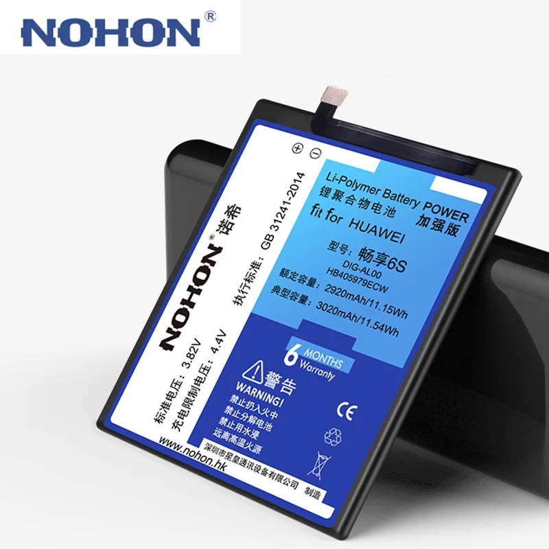 NOHON телефон Батарея HB405979ECW для huawei Nova CAZ-AL10 CAZ-TL00 CAN-L12 Enjoy 6S Honor 6C Y6 Pro Y5 Замена телефон Batarya