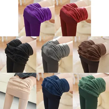 

Newest Women High Elastic Thick Leggings Autumn Winter Warm Velvet Pants