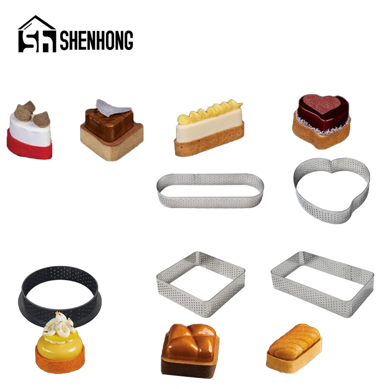 SHENHONG Tart кольцо из нержавеющей стали французская форма для десерта пиццы сыра