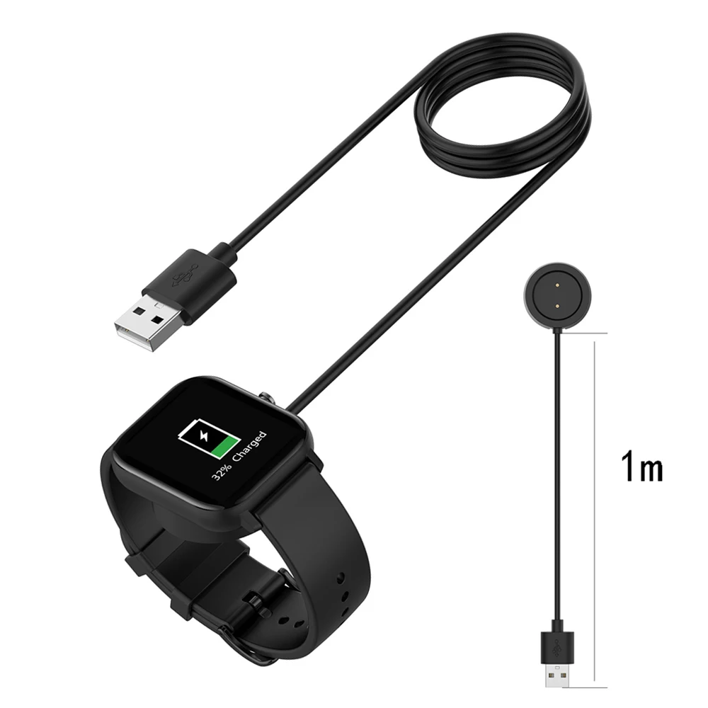 1 м зарядное устройство кабель для Xiaomi Huami Amazfit GTS Зарядное устройство Док-станция USB быстрая зарядка кабель для Amazfit GTS Смарт-часы магнитное зарядное устройство
