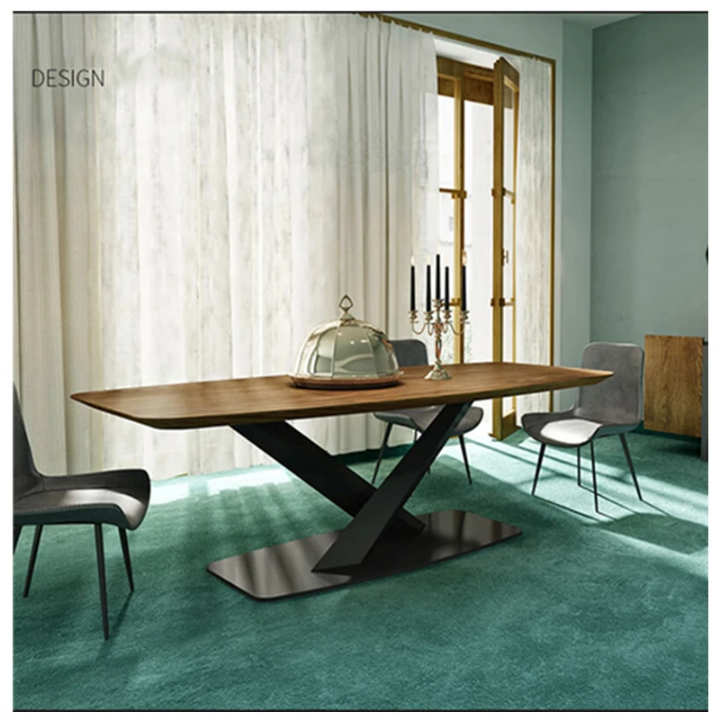 Роскошный дизайн столовая мебель из цельного дерева стол для столовой стол наборы с 6 8 мест