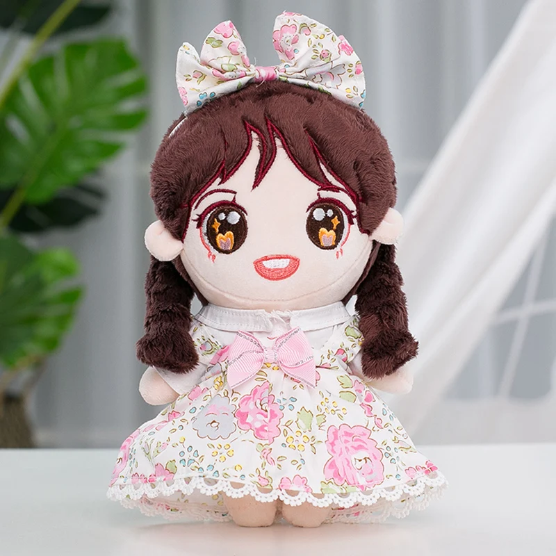 Doll Clothes for 20cm Idol Dolls Baby Doll Lovely Outfit Skirt Stuffed Toy for Korea Star Kpop EXO Dolls Accessories 12