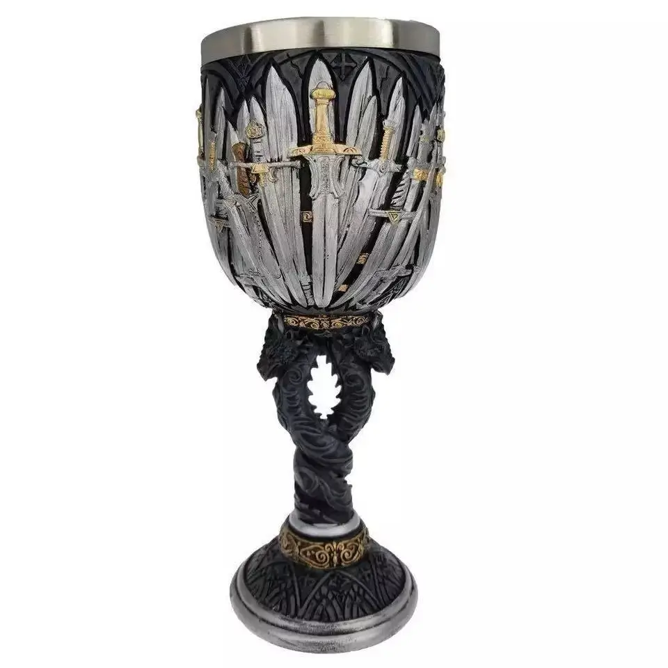 Игра престолов дом Старк кружка семь царств Кубок из нержавеющей стали 3D кофейная кружка, посуда чашка - Цвет: see chart