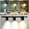 Set Led Track Light 12W 20W 30W 40W COB Ceiling Spots Light Fixture 220V Rail Spot Led Track Lighting For Living Room Shop Store 2
