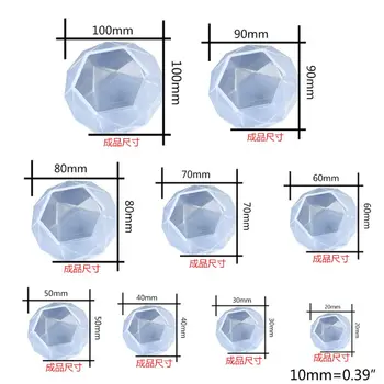 

2020 New Crystal Epoxy Resin Mold Diamond Pendant Casting Mould DIY Crafts Making Tool