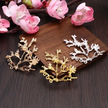 

Alloy Flowers Branches and Leaves Branch DIY Ancient Costume Antique Style Ornament Accessories Material Hairpin Hairpin Headdre