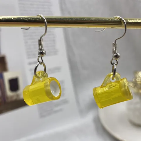 simulation  beer  cup earrings  Fashion  creative Earring for Women Gift Earrings Jewelry Wholesale