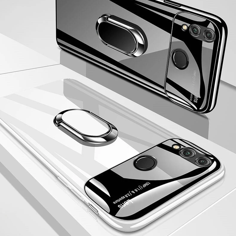 

For Huawei P Smart 2019 Case Luxury Hard PC With Stand Ring Magnet Slim Protective Back Cover Case for P Smart 2019 phone shell