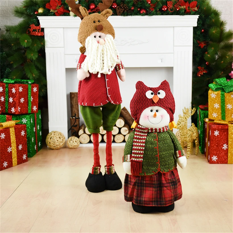 

Navidad Santa Claus Snowman Doll adornos de navidad New Year Natal Gift christmas decorations for home Xmas Figurine Ornament