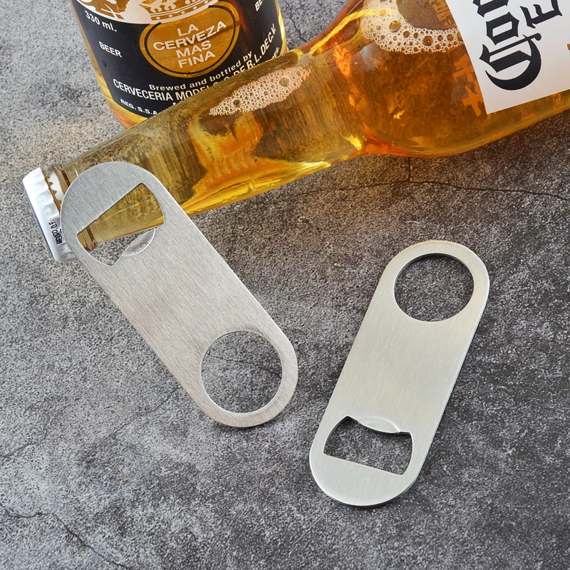 Stainless Steel Speed Bottle Cap Opener Remover Bar Beer Drinks Tool Silver  G 