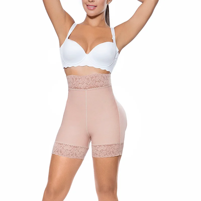 Butt Lifter Shaper High Waist Hip Enhancer Pads Underwear Shapewear Lace Fajas Post Parto High Compression Shapewear