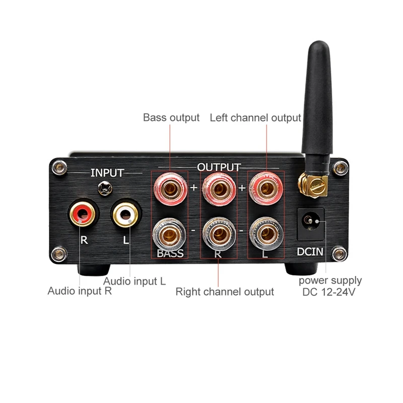 Bluetooth 4 2 усилитель сабвуфера o 100 Вт Hifi стерео Tpa3116 цифровой 1 канальный Настольный