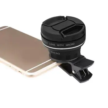 

Universal Super Wide Angle 37mm 0.45X Macro Smartphone Camera Lens Kit with Clip Case For for iPhone Samsung All Cell Phones New
