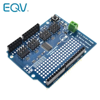 

EQV IIC I2C servo shield 16 Channel 12-bit PWM/Servo Driver-I2C interface PCA9685 For Arduino Robot PWM Uno Mega R3 Replace