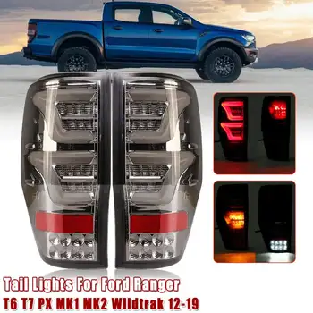 

LED Car Tail Light with Bulbs Wiring Smoked Cover for Ford Ranger Raptor T6 T7 PX MK1 MK2 Wildtrak 2012 2013 2014 2015 2016-2019