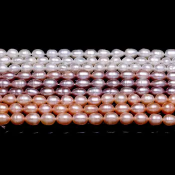 

Explosion AA Oval Pearl Bead Natural Freshwater Baroque Pearls for Necklace Bracelet Jewelry Making DIY 5-6mm