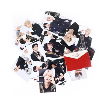 

9 Pcs /set K-POP Bangtan Boys JUNGKOOK Suga Rm V Jhope Jimin Jin Poster Lomo Card New Album Map Of The Soul 7 PhotoCards
