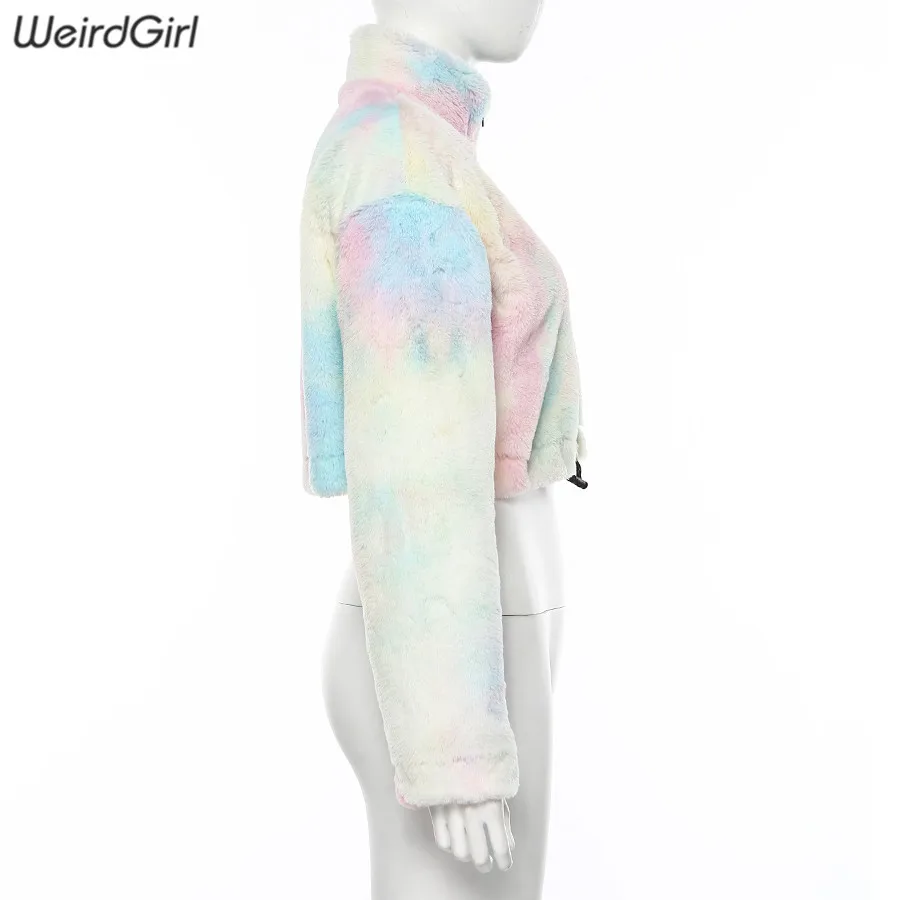 Weirdgirl/женские модные толстовки, mutilcolor, платье-водолазка с длинными рукавами, осенняя уличная одежда, свободные женские толстовки, верхняя одежда, новинка