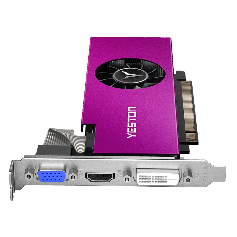  Yeston Radeon Single Slot RX550 4GB GDDR5 PCI Express 3.0 DirectX12 Graphics Card VGA+HDMI+DVI-D Gr
