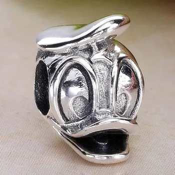

Original Vintage Cute Donald Duck Beads Fit 925 Sterling Silver Bead Charm Women Bracelet Bangle DIY Jewelry