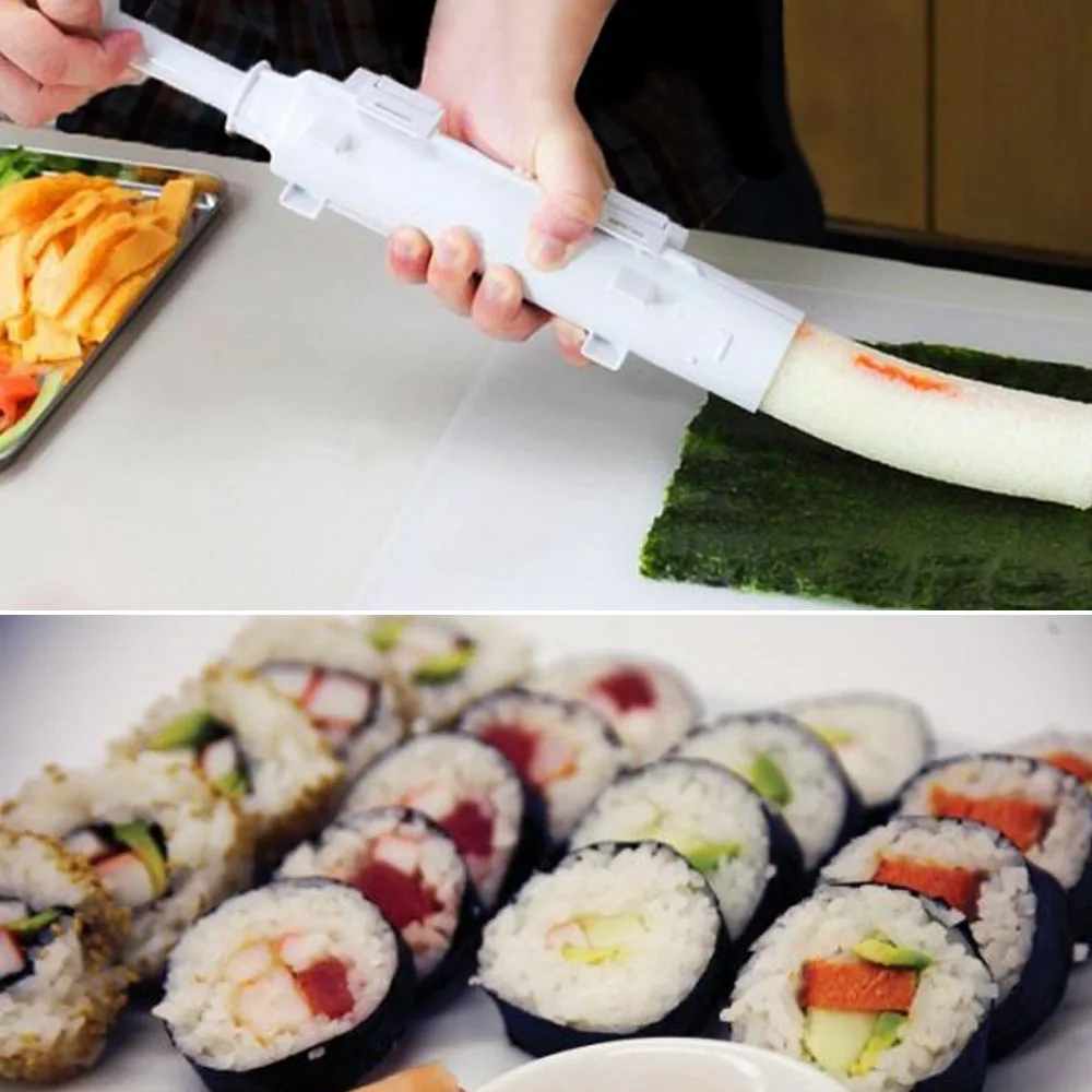 Sushi Maker Machine - Sushi Bazooka - DIY Sushi Roller Machine - Sushi  Roller Mold - Sushi Making Kit for Easy & Efficient Sushi Rolling