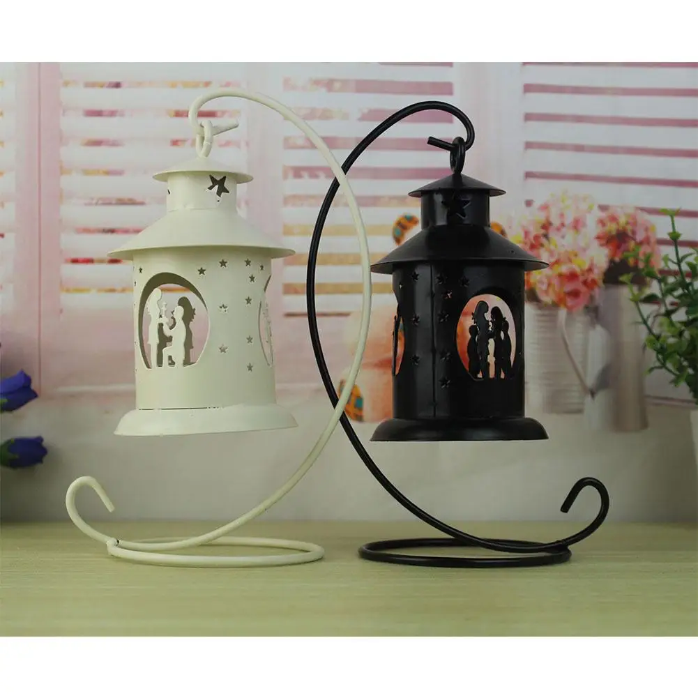 HobbyLane светильник, Европейский подсвечник, украшение для дома, фонарь, полый железный марокканский подсвечник