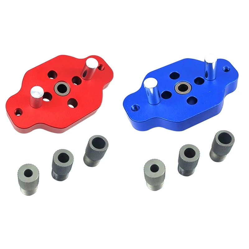 

Aluminum Alloy Drilling Positioner Template Woodwork Straight Hole Guide Locator E8BD