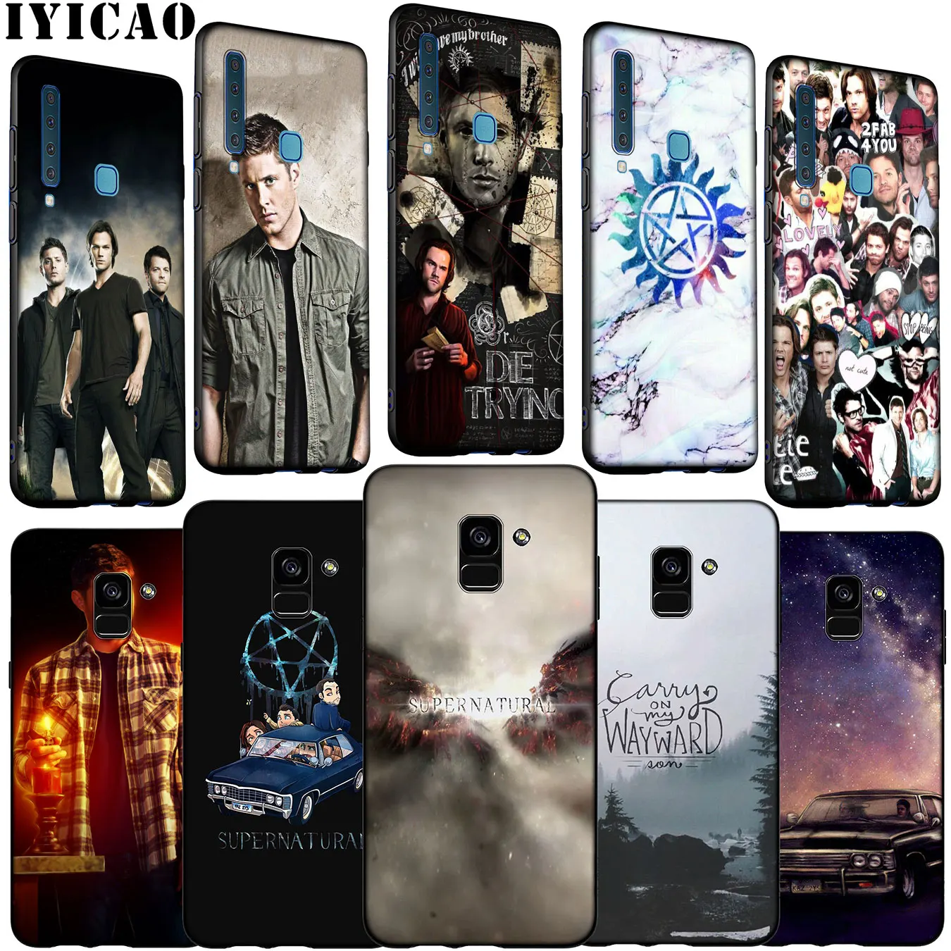 Supernatural Jared Padalecki Soft Silicone Phone Case for Samsung Galaxy A6 A7 A8 A9 2018 A3 A5 2016 2017 Note 9 8 10 Plus |