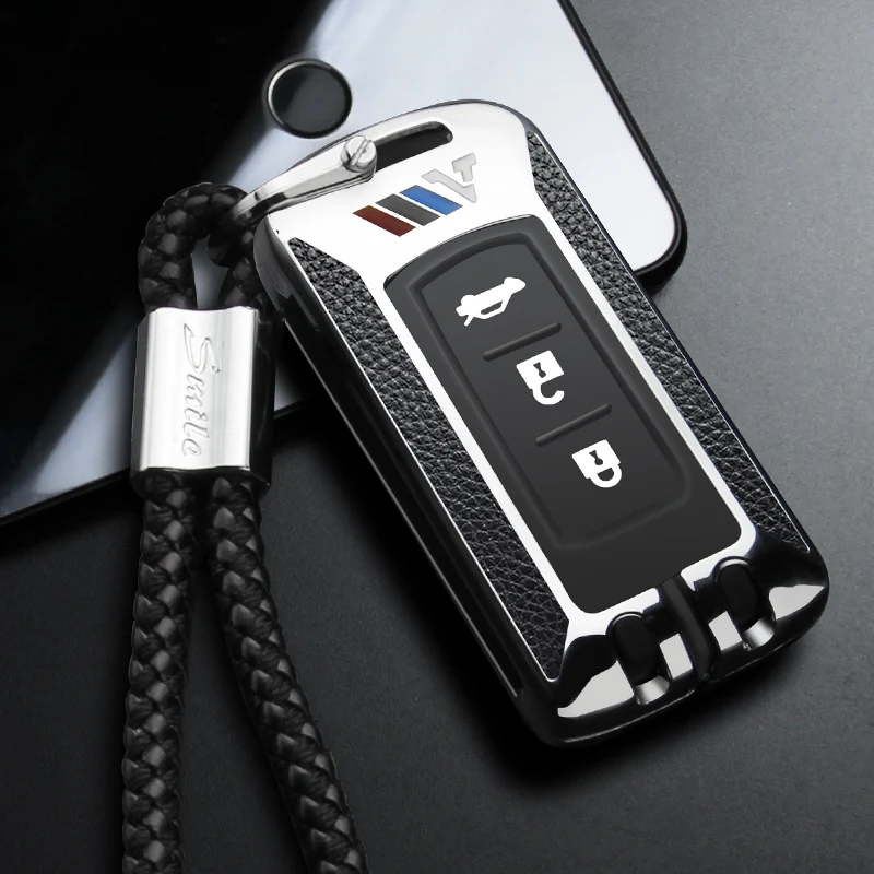 Чехол для ключа автомобиля чехол брелка MITSUBISHI OUTLANDER Lancer EX ASX RVR colt Grandis Pajero sport L200