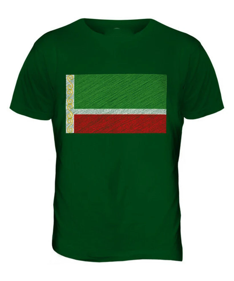 CHAD SCRIBBLE FLAG Мужская футболка Топ GIFTTÞD TCHAD классная Повседневная хлопковая |