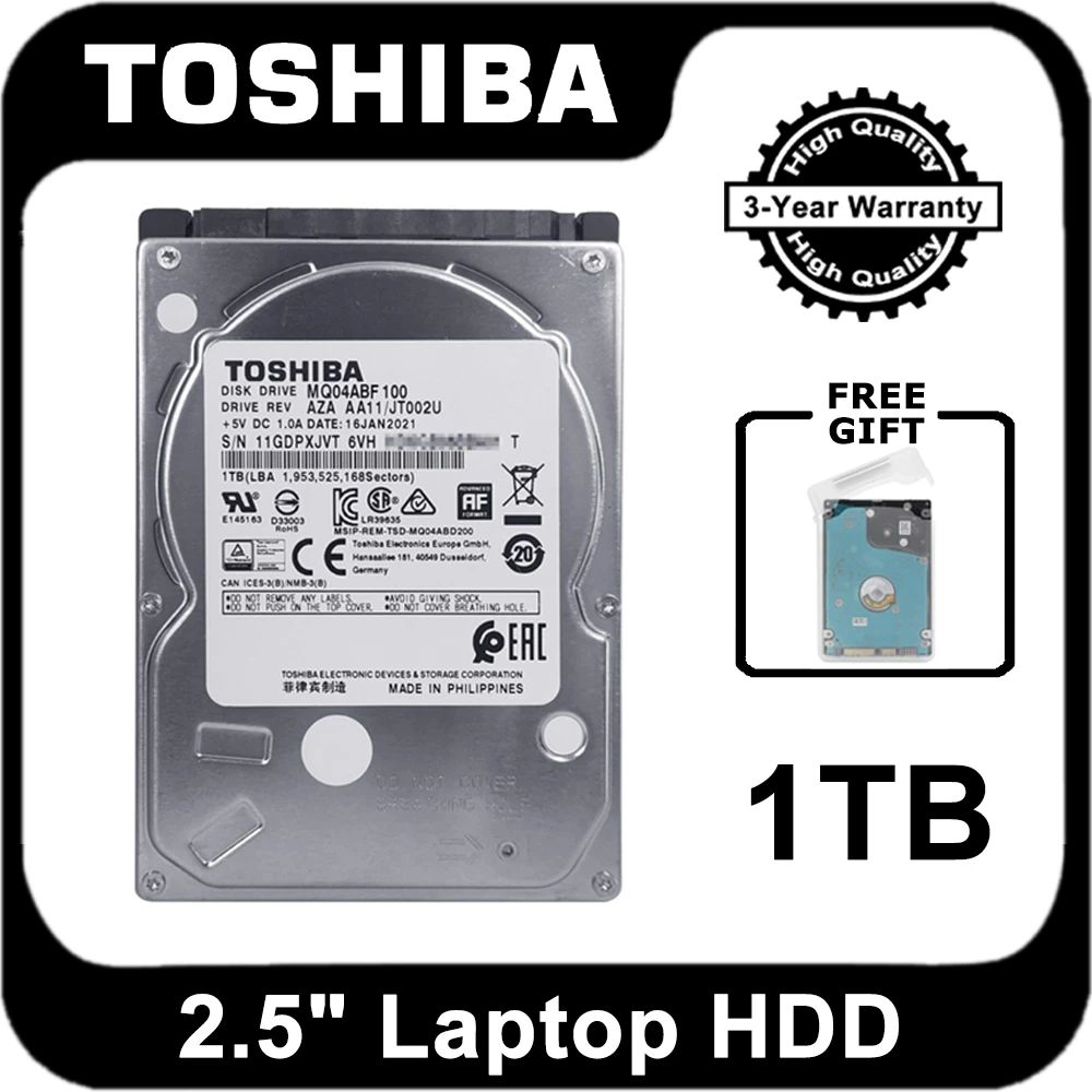 Toshiba – Disque Dur Interne Hdd Sata Iii De 5400 Pouces, Avec Capacité De  1 To, 7200-2.5 Rpm, 6 Gb/s, Pour Stockage Nas, Pour Ps4, Ordinateur  Portable - Composants Informatiques - AliExpress