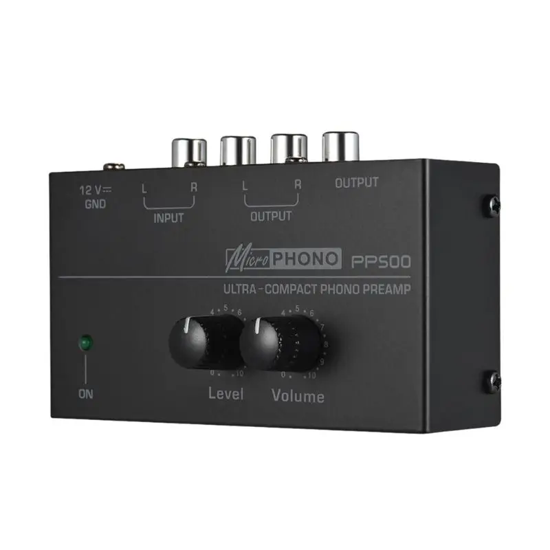 PP500 Phono предусилитель с регулятором громкости уровня для винилового проигрывателя LP