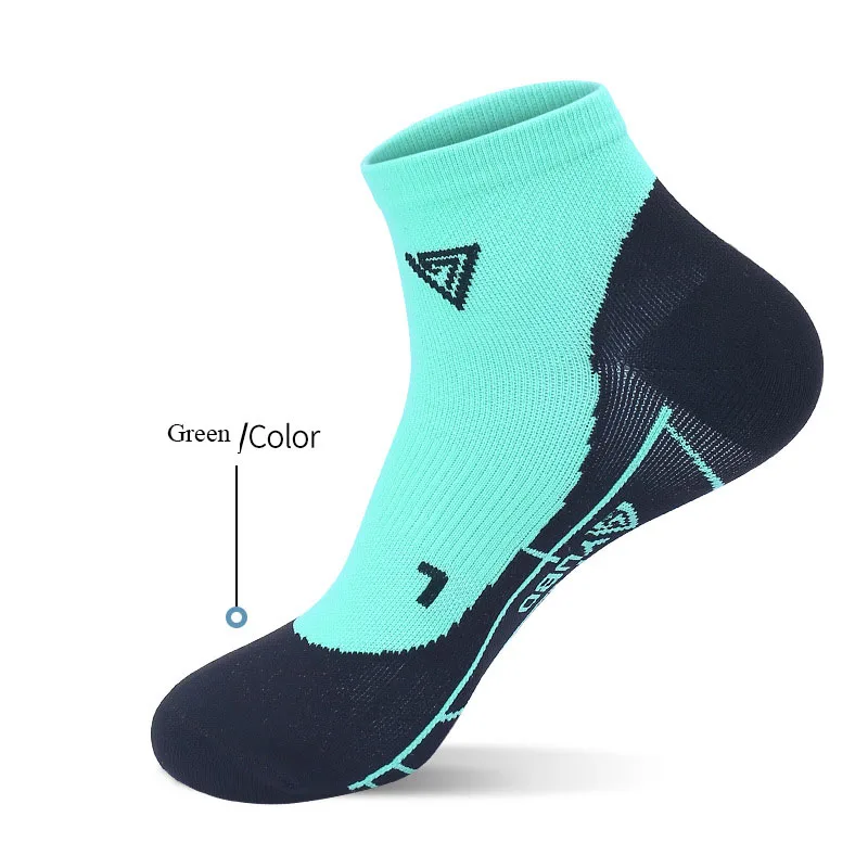 Sport Quick-dry Running Socks Men/Women Bright Color Brethable Professional Athletic Fitness Outdoor Marathon Short Ankle Sock