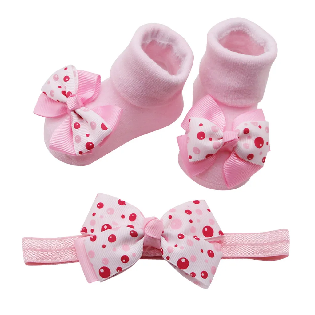 Детские носки; набор повязок для малышей; короткие носки из чесаного хлопка; носки с бантиками для маленьких девочек; calentadores pierna
