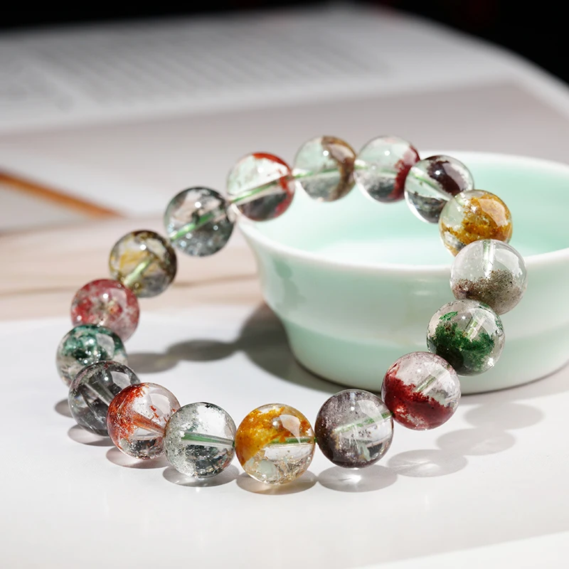 Rainbow Ghost Stone Beads Bangles & Bracelets Fashion Jewelry