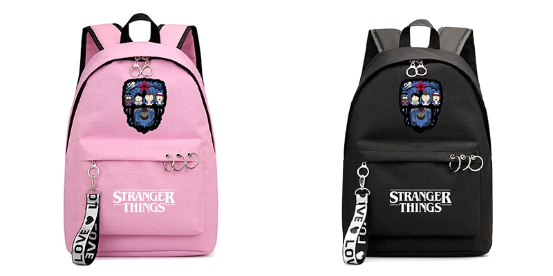 Sac A Dos Femme черные школьные сумки для девочек-подростков Mochila странные вещи рюкзак 1-7 Тип розовый рюкзак для путешествий