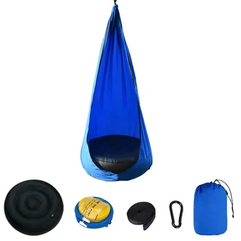 

Kids Pod Swing Seat Sleeping Indoor Outdoor Home Garden Lightweight With Inflatable Cushion Hammock Chair Courtyard Portable