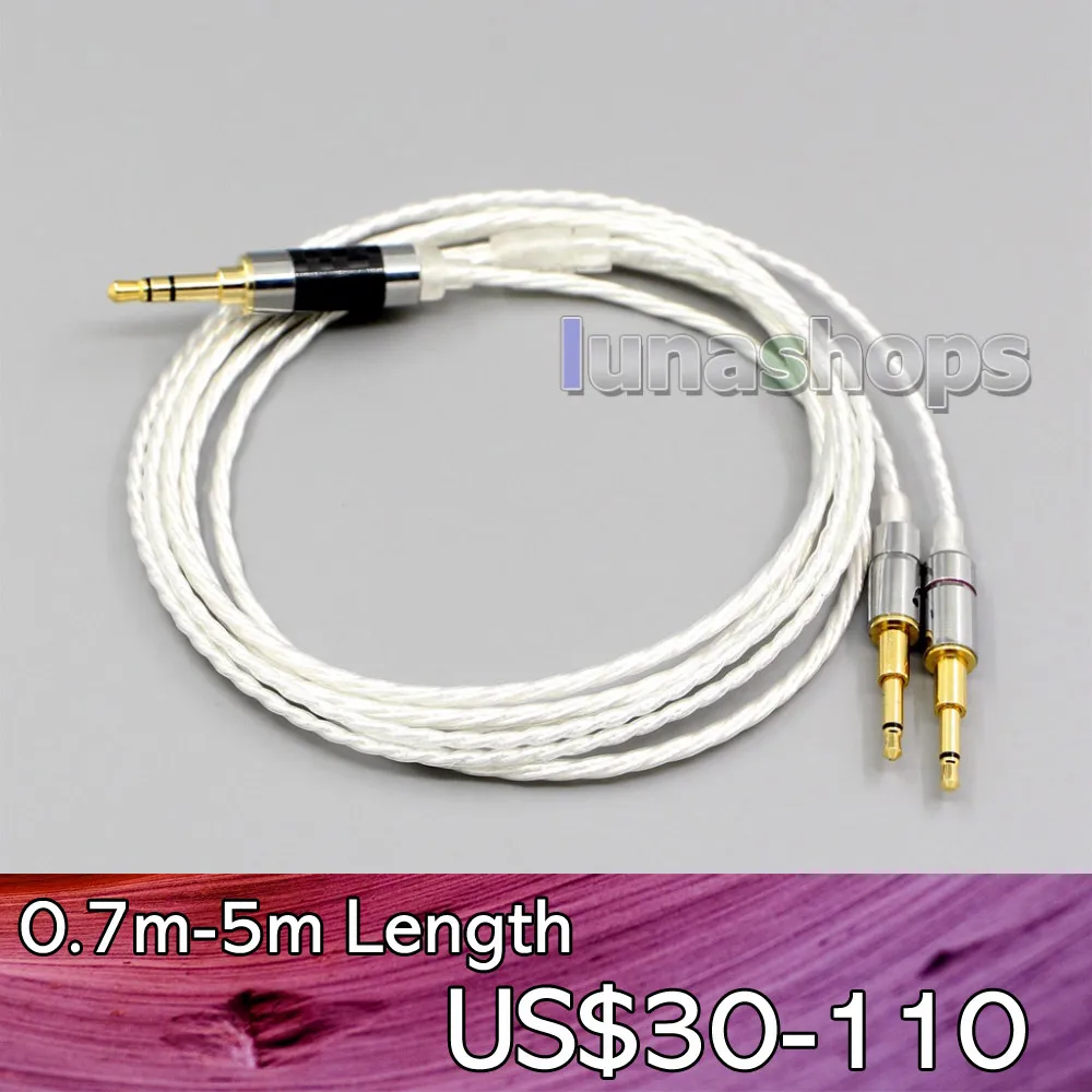 LN006363 XLR сбалансированный 3 5 мм 2 посеребренный кабель для наушников Oppo PM-1 PM-2